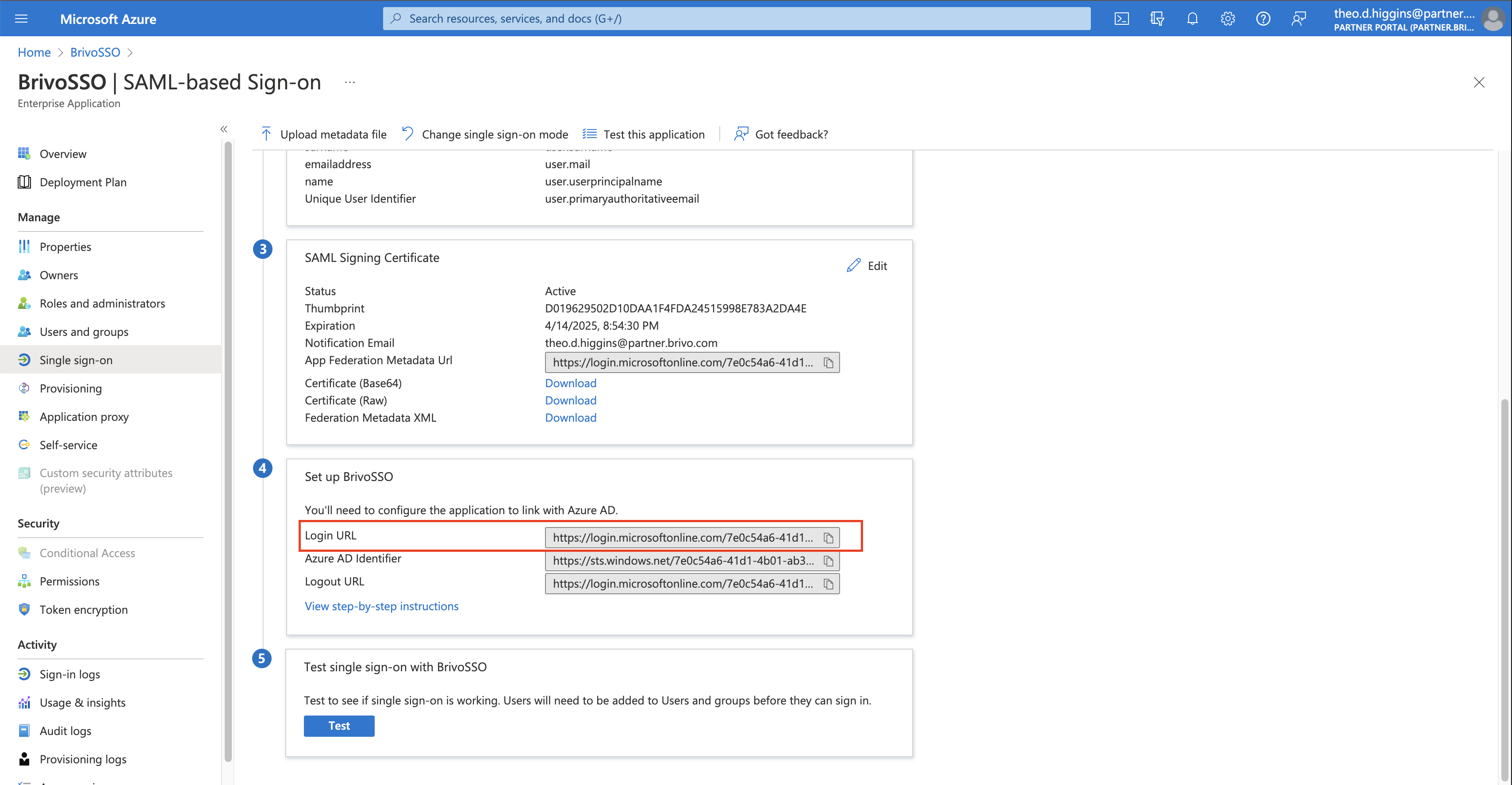 Entra ID SSO SAML Configuration
