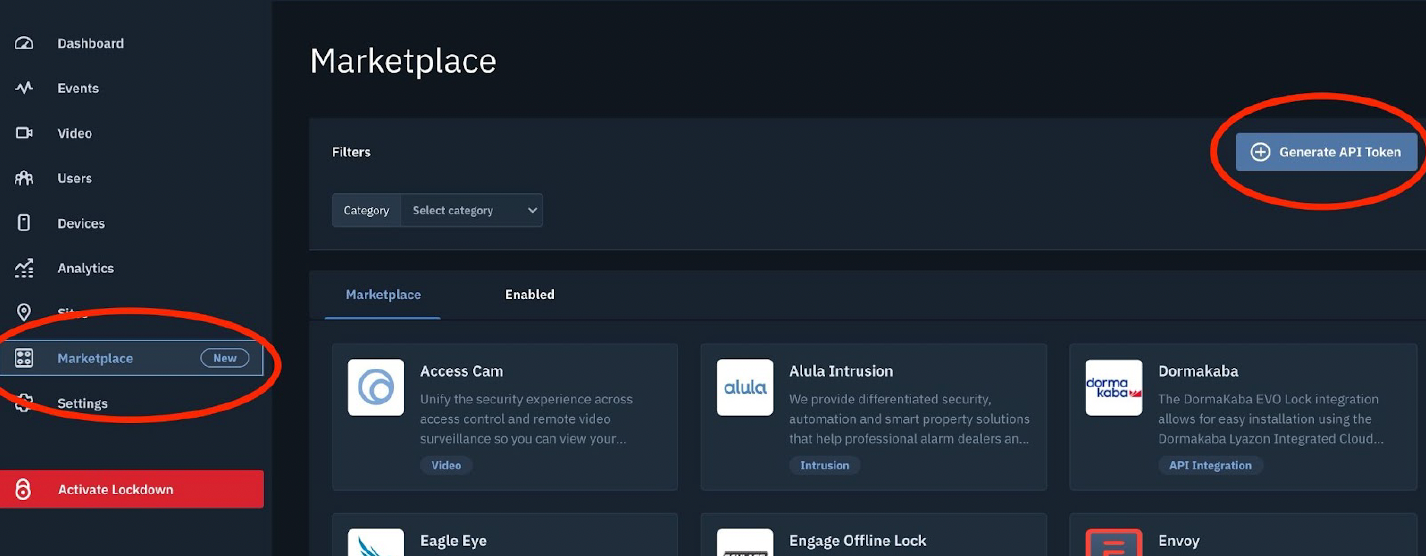 Creating Applications for Third Party API Connections in Brivo Access